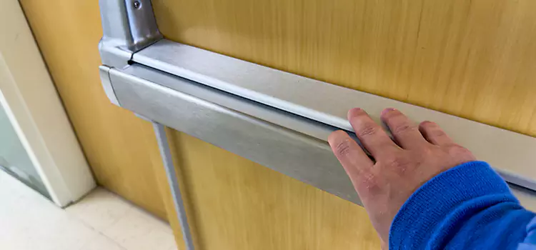 Installing a Push Bar on a Door Fountain