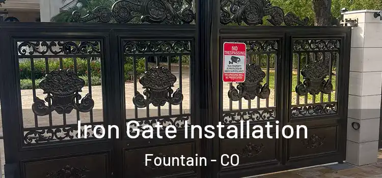  Iron Gate Installation Fountain - CO