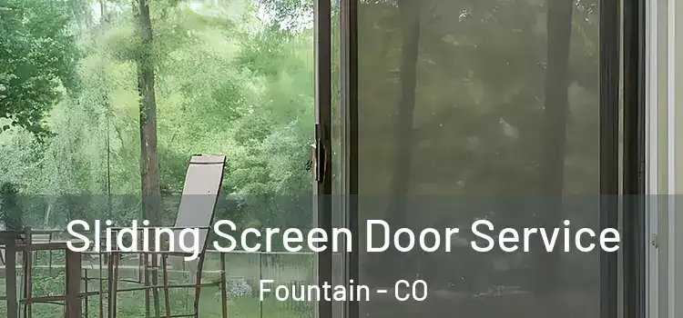  Sliding Screen Door Service Fountain - CO