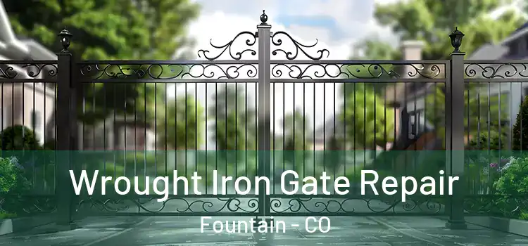  Wrought Iron Gate Repair Fountain - CO